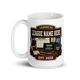 League Headquarters fantasy football league mug 15oz, league name side, handle on left