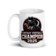 Threat Level Midnight football mug 15oz, handle on left