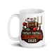 Punt Drunk Love football mug 15oz, handle on left