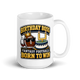 Birthday Boss fantasy football mug 15oz, handle on right