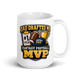 Dad Drafted Me fantasy football mug 15oz, handle on right
