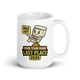 Last Place Toilet Bowl Sacko fantasy football mug 15oz, personalized team name side, handle on right