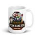 Draft Order Lottery fantasy football league mug 15oz, team name side, handle on right
