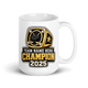 Championship Ring Fantasy Hockey Mug 15oz, personalized team name side, handle on right