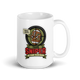 Trade Sniper fantasy football mug 15oz, personalized team name side, handle on right