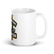 Crown Golf Champion Mug 15oz, personalized team name side, handle on right