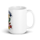 Trophy Golf Champion Mug 15oz, personalized team name side, handle on right