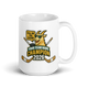 GOAT fantasy hockey champion mug 15oz, personalized team name side, handle on right